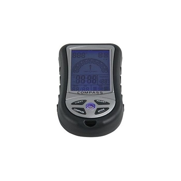 Digitaler Kompass mit Uhr Thermometer und Kalender