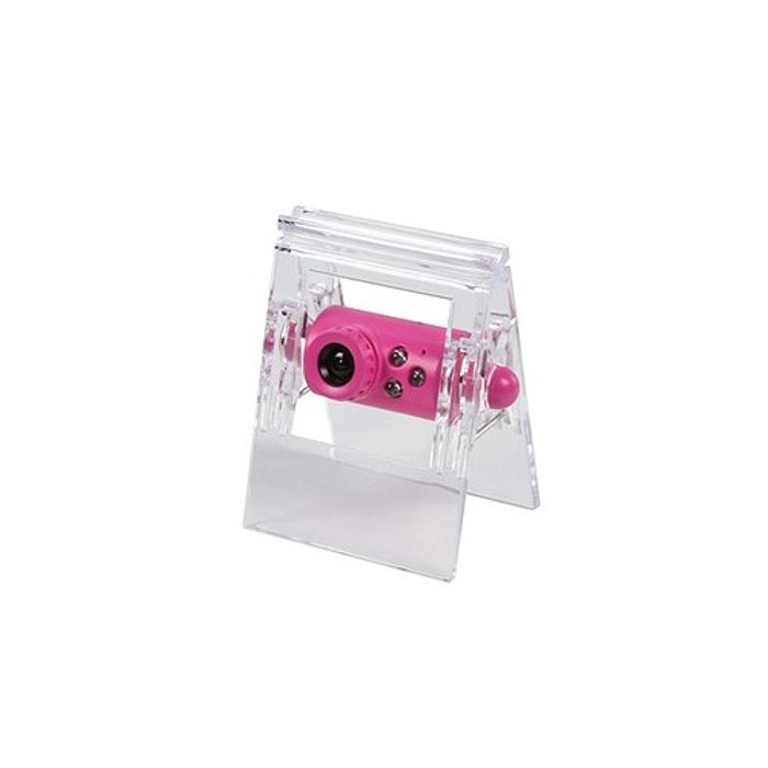 Webcam 0,3 Megapixel mit Clip Pink