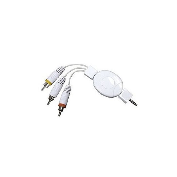 iPOD i POD Kabel ausziehbar 3 Cinch f. iPOD Video 3,5mm