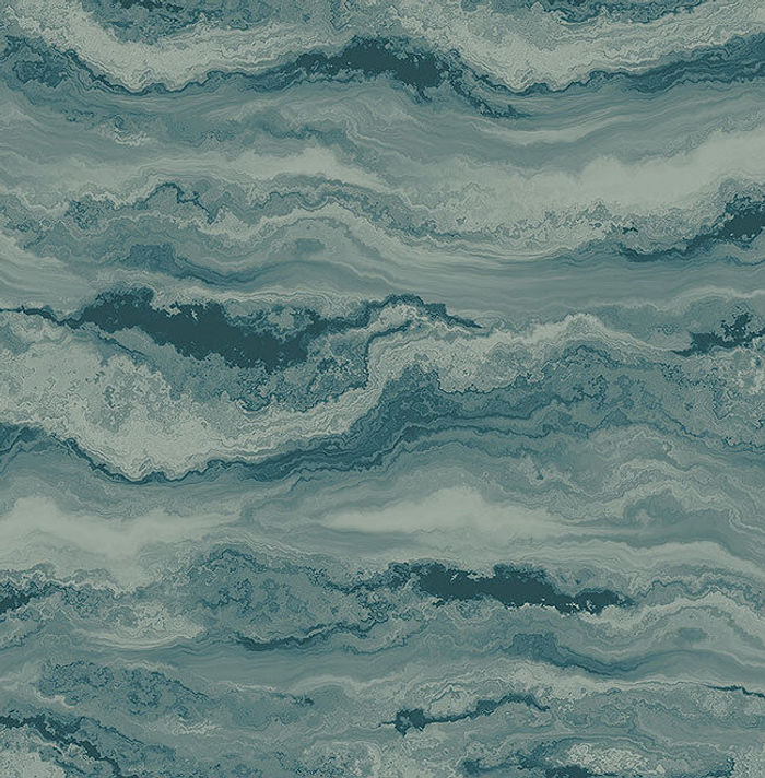 Tapete, Designtapete, Schimmer, modern, Seegang, Meer, Aqua, Petrol, Jade