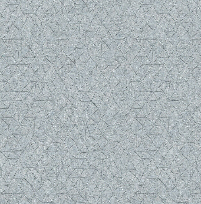 Tapete, Designtapete, Flickenoptik, Lederimitat, Hellblau, Steingrau