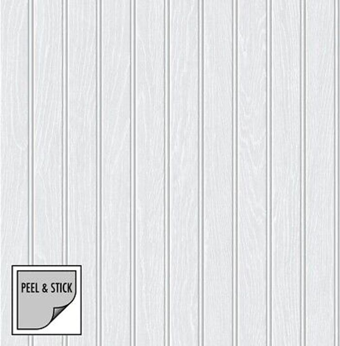 Selbstklebende Tapeten, Folie, Beadboard, Weiss, Holz, Vinyl