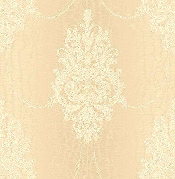 Tapete, Designtapete, Struktur, Moirée, Ornamente, sand, offwhite, Glanz, edel