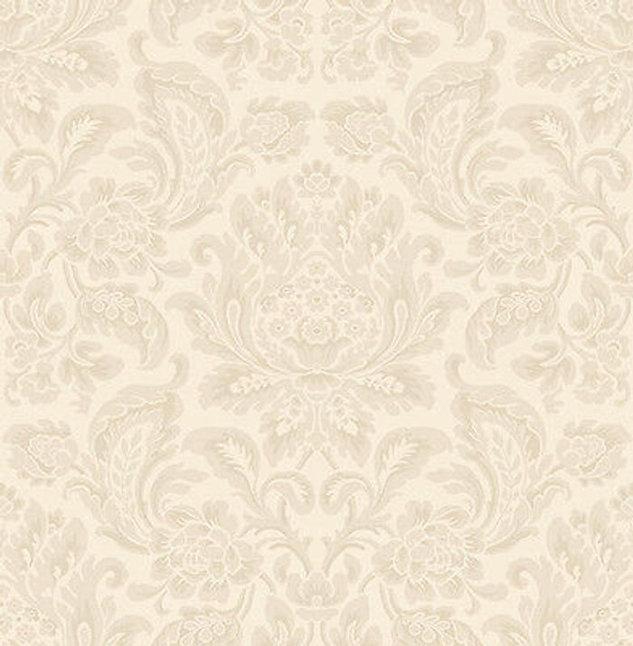Tapete, Luxustapete, Rosenprint, Antik, Leinen, Perlmutt, Creme, Schimmer, edelT