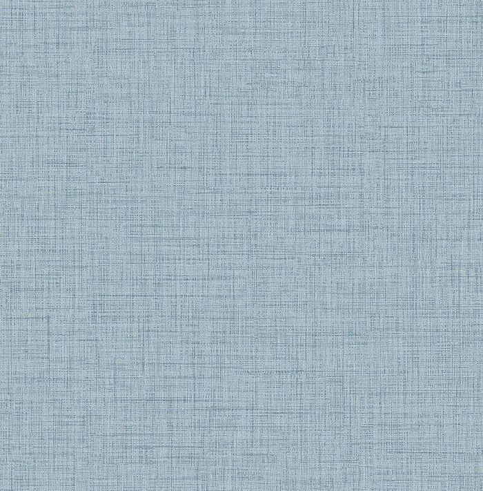 Tapete, Designtapete, Luxus, VINYL, grobe Baumwoll-Optik, meliert, Graublau