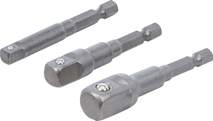 BGS Adapter-Satz für Bohrmaschinen | Außensechskant Antrieb 6,3 mm (1/4") | A...