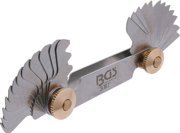 BGS Gewindeschablone | 24 Blatt | metrisch 0,25 - 6,00 mm