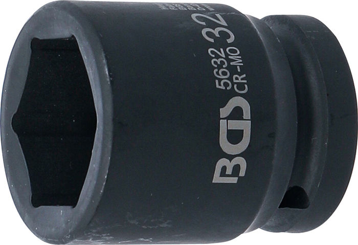 BGS Kraft-Steckschlüssel-Einsatz Sechskant | Antrieb Innenvierkant 20 mm (3/4...