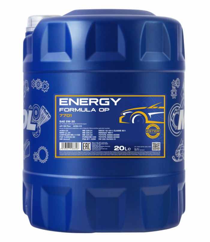 5W-30 Mannol 7701 Formula OP für Opel und GM Motoröl 20 Liter