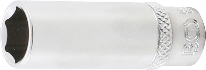 BGS Steckschlüssel-Einsatz Sechskant, tief | Antrieb Innenvierkant 6,3 mm (1/...
