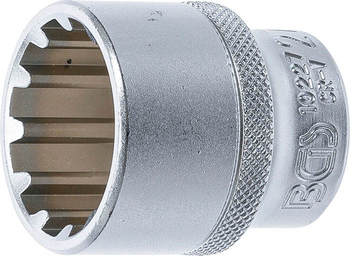 BGS Steckschlüssel-Einsatz Gear Lock | Antrieb Innenvierkant 12,5 mm (1/2") |...