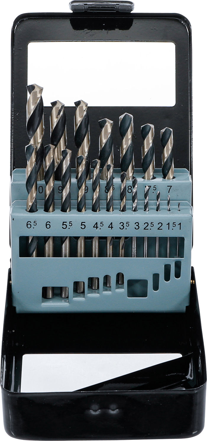 BGS HSS-Spiralbohrer-Satz | 1 - 10 mm | 19-tlg.