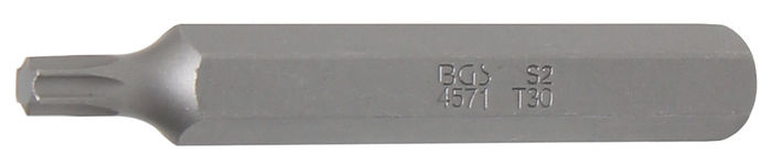 BGS Bit | Länge 75 mm | Antrieb Außensechskant 10 mm (3/8") | T-Profil (für T...