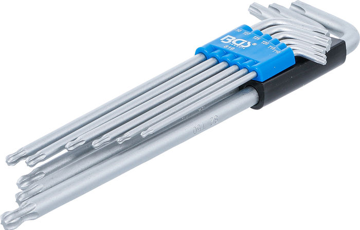 BGS Winkelschlüssel-Satz | extra lang | T-Profil (für Torx) mit Kugelkopf | T...