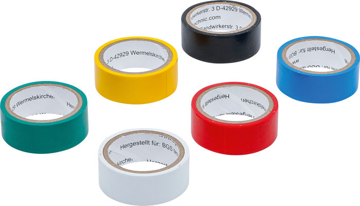 BGS COLOR Multi-Klebeband Set | 19 x 3,5 m | 6-tlg.