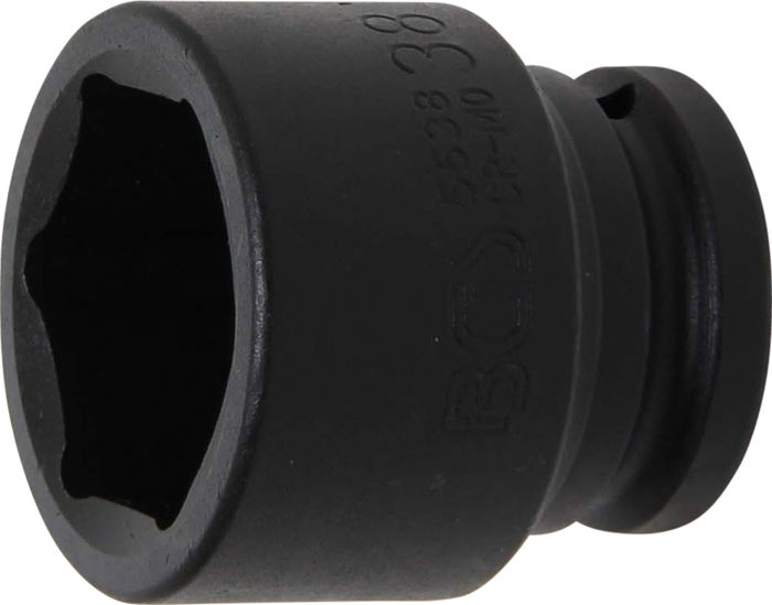 BGS Kraft-Steckschlüssel-Einsatz Sechskant | Antrieb Innenvierkant 20 mm (3/4...