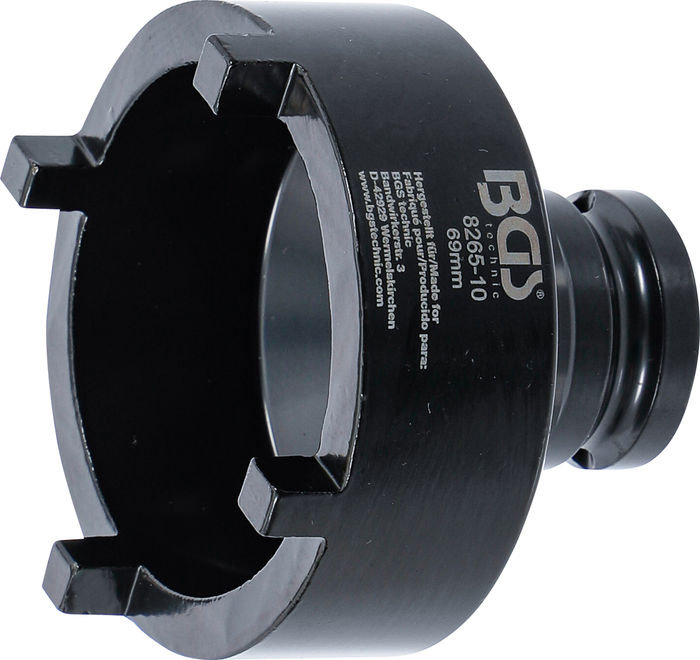 BGS Nutmutternschlüssel | Zapfen außen liegend | 69 mm | KM8