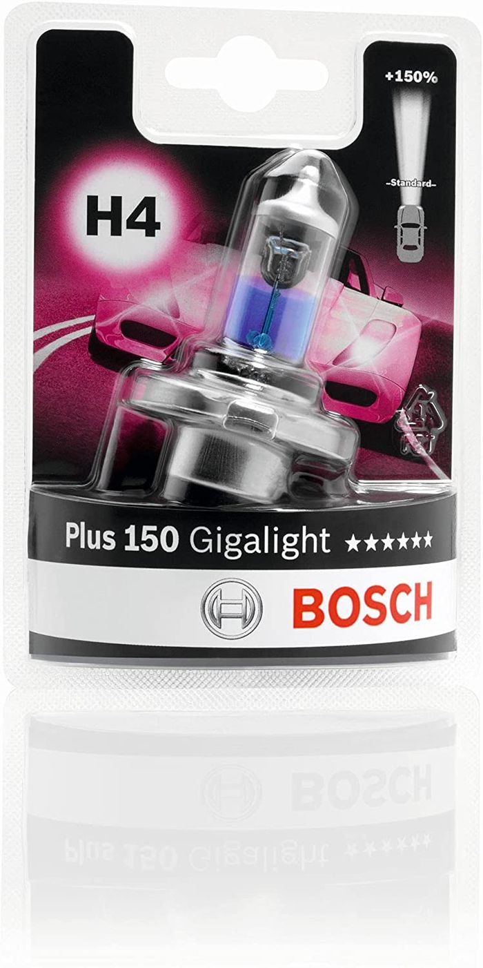 Bosch H4 Gigalight Plus 150% 1 987 301 136 P43T 12V 60/55W Autolampe Halogen...
