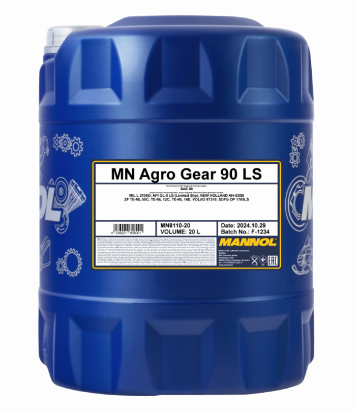 SAE 90 Mannol 8110 Agro Gear 90 LS Getriebeöl 20 Liter