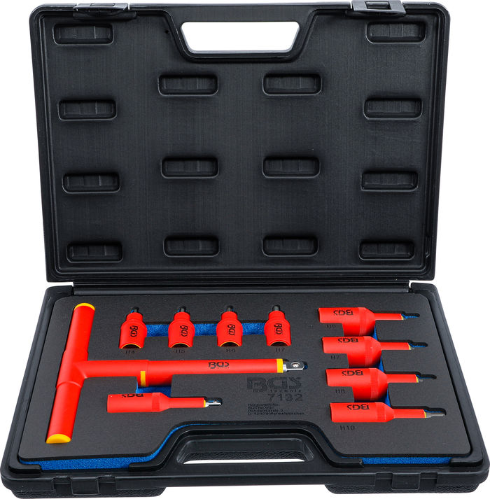 BGS VDE-Bit-Einsatz-Satz | Antrieb Innenvierkant 10 mm (3/8") / 12,5 mm (1/2"...