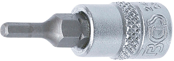 BGS Bit-Einsatz | Antrieb Innenvierkant 6,3 mm (1/4") | Innensechskant 3 mm