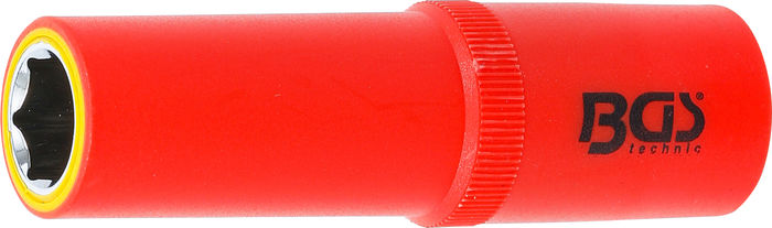 BGS VDE-Steckschlüssel-Einsatz Sechskant | Antrieb Innenvierkant 12,5 mm (1/2...