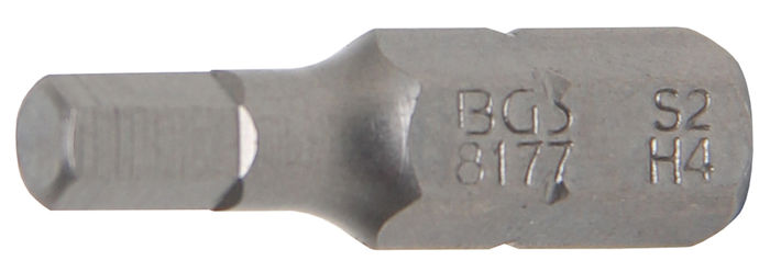 BGS Bit | Länge 25 mm | Antrieb Außensechskant 6,3 mm (1/4") | Innensechskant...