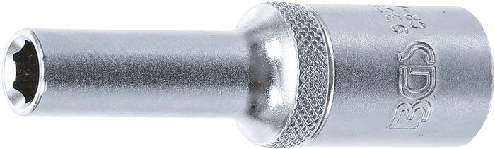 BGS Steckschlüssel-Einsatz Sechskant, tief | Antrieb Innenvierkant 12,5 mm (1...