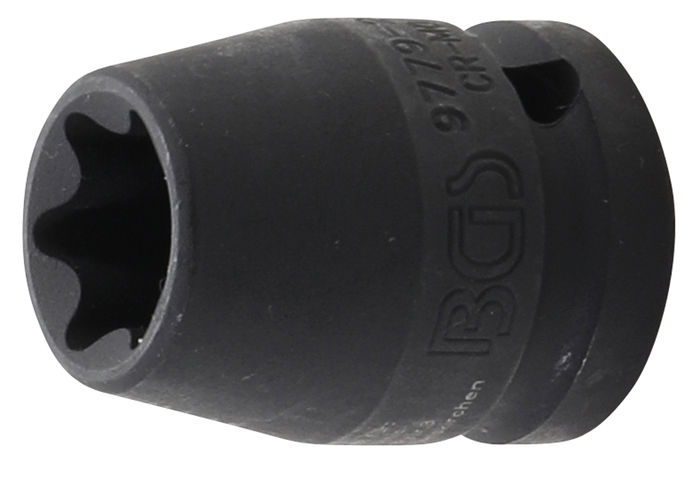 BGS Kraft-Steckschlüssel-Einsatz E-Profil | Antrieb Innenvierkant 12,5 mm (1/...