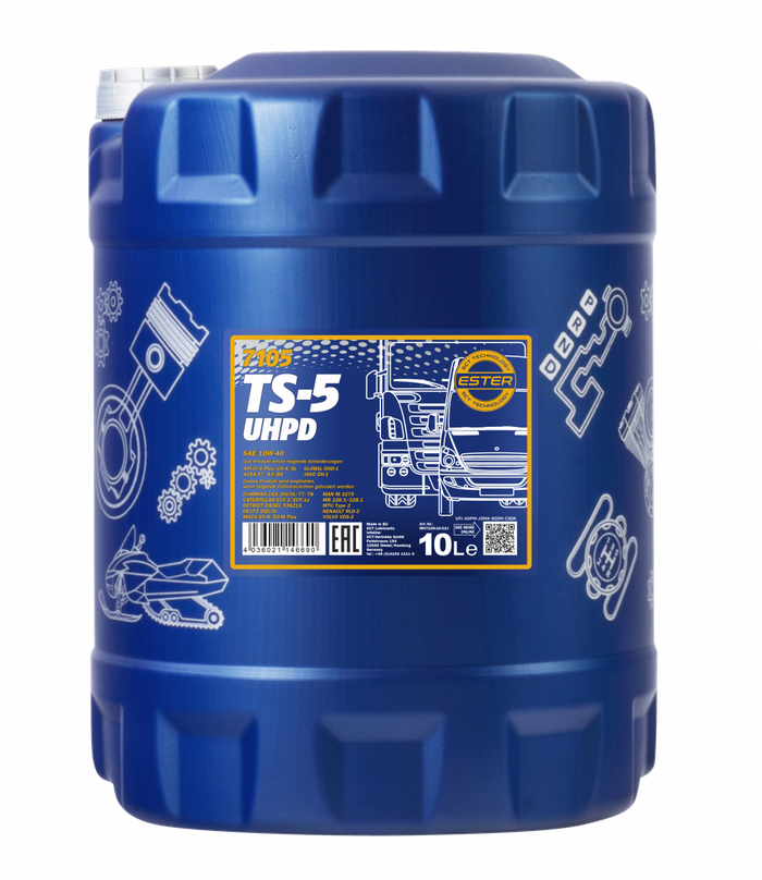 10W-40 Mannol 7105 TS-5 UHPD Motoröl 10 Liter