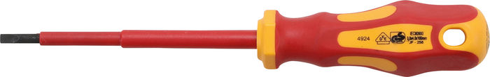 BGS VDE-Schraubendreher | Schlitz 4 mm | Klingenlänge 100 mm