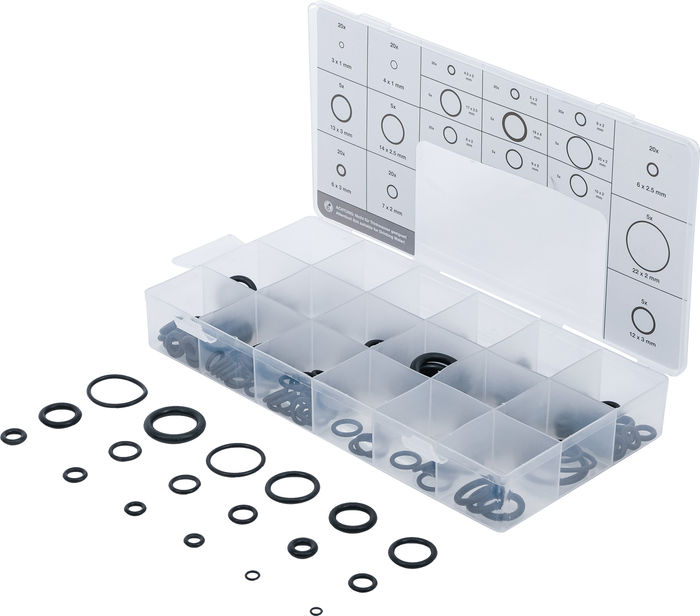 BGS O-Ring-Sortiment | &Oslash; 3 - 22 mm | 225-tlg.