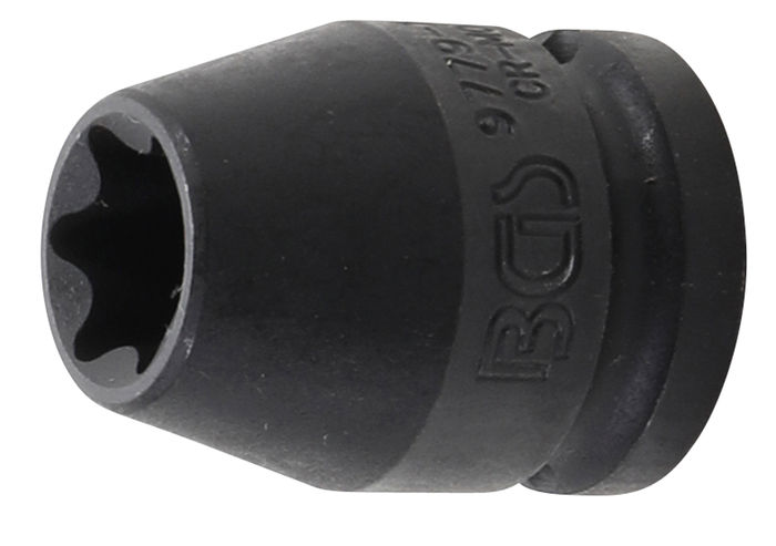 BGS Kraft-Steckschlüssel-Einsatz E-Profil | Antrieb Innenvierkant 12,5 mm (1/...