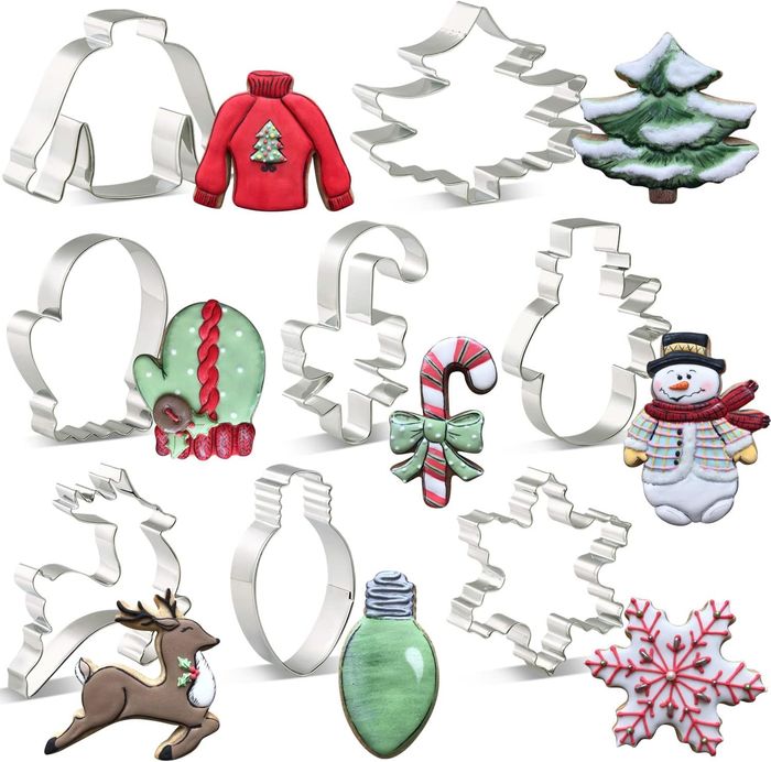 KENIAO Weihnachten Ausstechformen Set - 9 Stück - Weihnachtsbaum, Lebkuchenma...