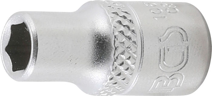BGS Steckschlüssel-Einsatz Sechskant | Antrieb Innenvierkant 6,3 mm (1/4") |...