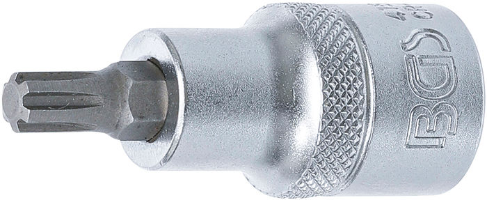 BGS Bit-Einsatz | Antrieb Innenvierkant 12,5 mm (1/2") | Keil-Profil (für RIB...