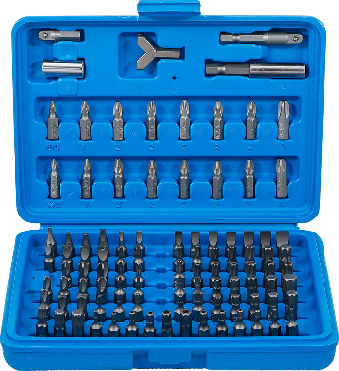 BGS Sicherheits-Bit-Satz | Antrieb Außensechskant 6,3 mm (1/4") | 100-tlg.