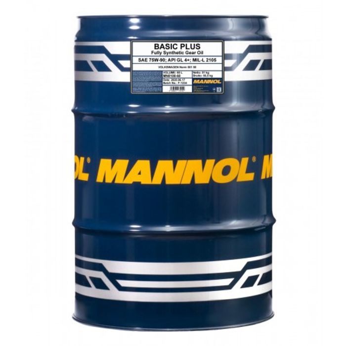 75W-90 Mannol 8108 Basic Plus Getriebeöl 60 Liter