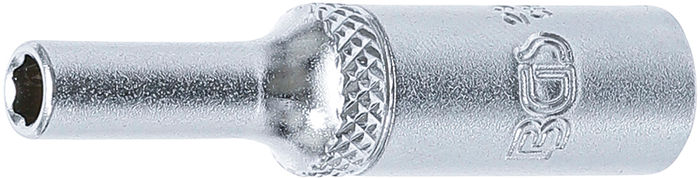 BGS Steckschlüssel-Einsatz Super Lock, tief | Antrieb Innenvierkant 6,3 mm (1...