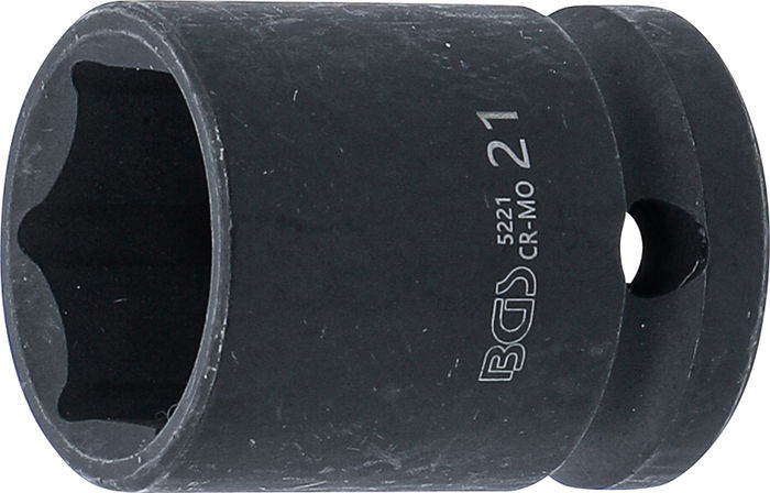 BGS Kraft-Steckschlüssel-Einsatz Sechskant | Antrieb Innenvierkant 12,5 mm (1...