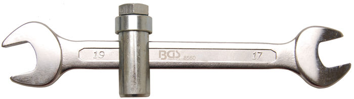 BGS Sanitärschlüssel | mit Schiebestück M10 | SW 17 x 19