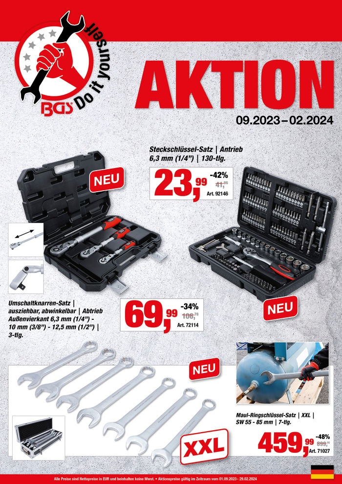 BGS BGS Do it yourself-Aktionsflyer 2/2023 deutsch (gültig 01.09.2023 - 29.02...