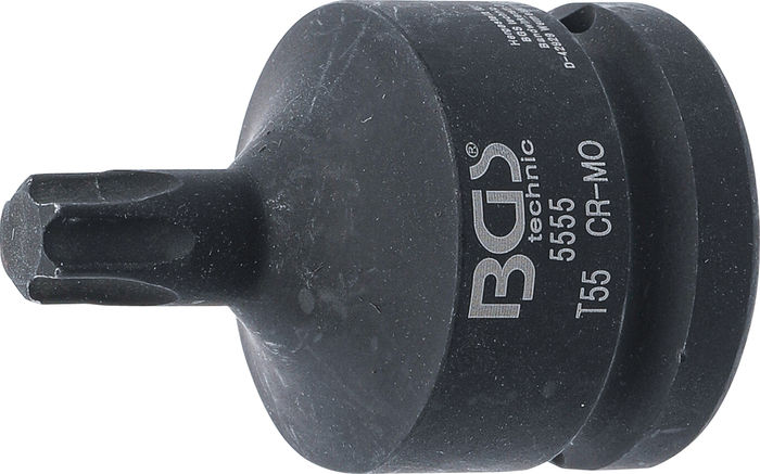 BGS Kraft-Bit-Einsatz | Länge 60 mm | Antrieb Innenvierkant 20 mm (3/4") | T-...