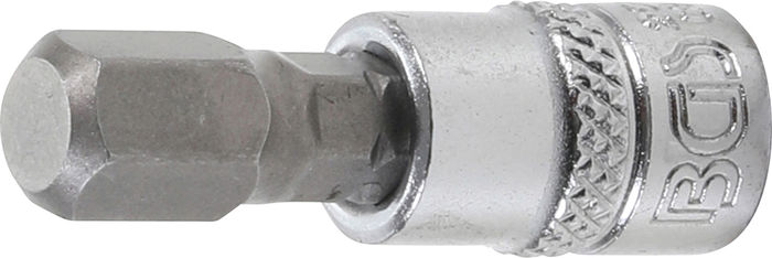 BGS Bit-Einsatz | Antrieb Innenvierkant 6,3 mm (1/4") | Innensechskant 8 mm