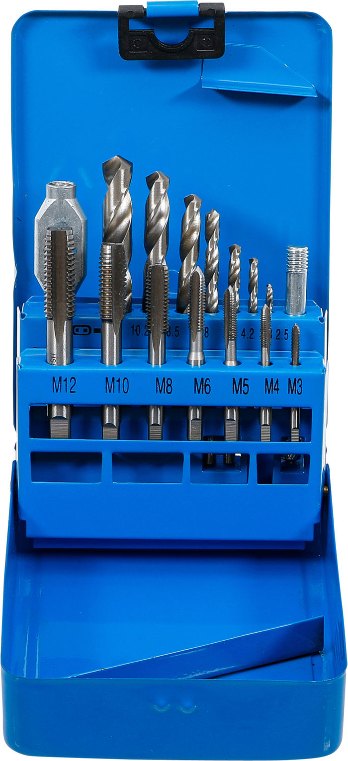 BGS Gewindeschneid-/HSS-Bohrer-Satz | M3 - M12 / 2,5 - 10,2 mm