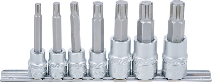 BGS Bit-Einsatz-Satz | Antrieb Innenvierkant 10 mm (3/8") / 12,5 mm (1/2") |...