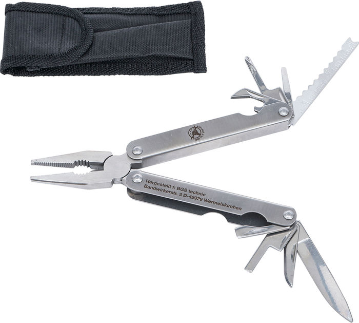 BGS Multifunktionswerkzeug mit Zange | 12-IN-1 | 160 mm