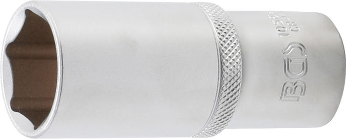 BGS Steckschlüssel-Einsatz Sechskant, tief | Antrieb Innenvierkant 12,5 mm (1...