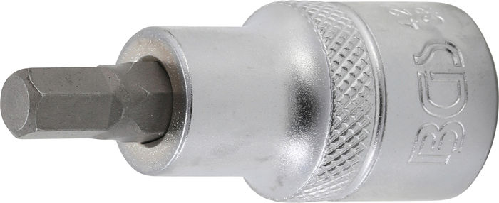 BGS Bit-Einsatz | Antrieb Innenvierkant 12,5 mm (1/2") | Innensechskant 7 mm