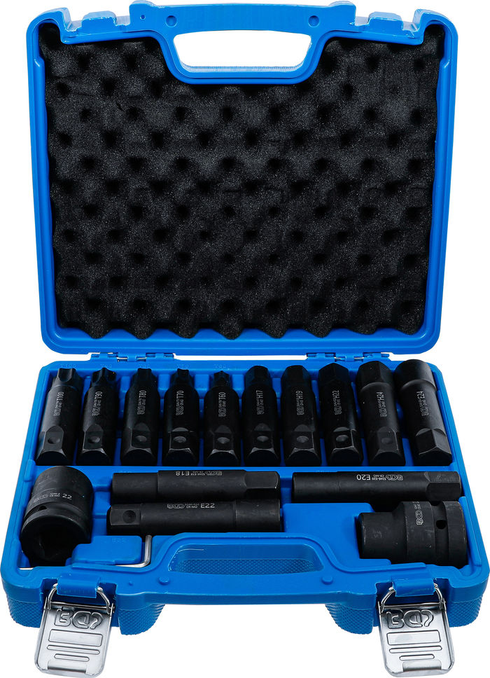 BGS Lkw-Bit-Satz | 20 mm (3/4") + 25 mm (1") | 16-tlg.